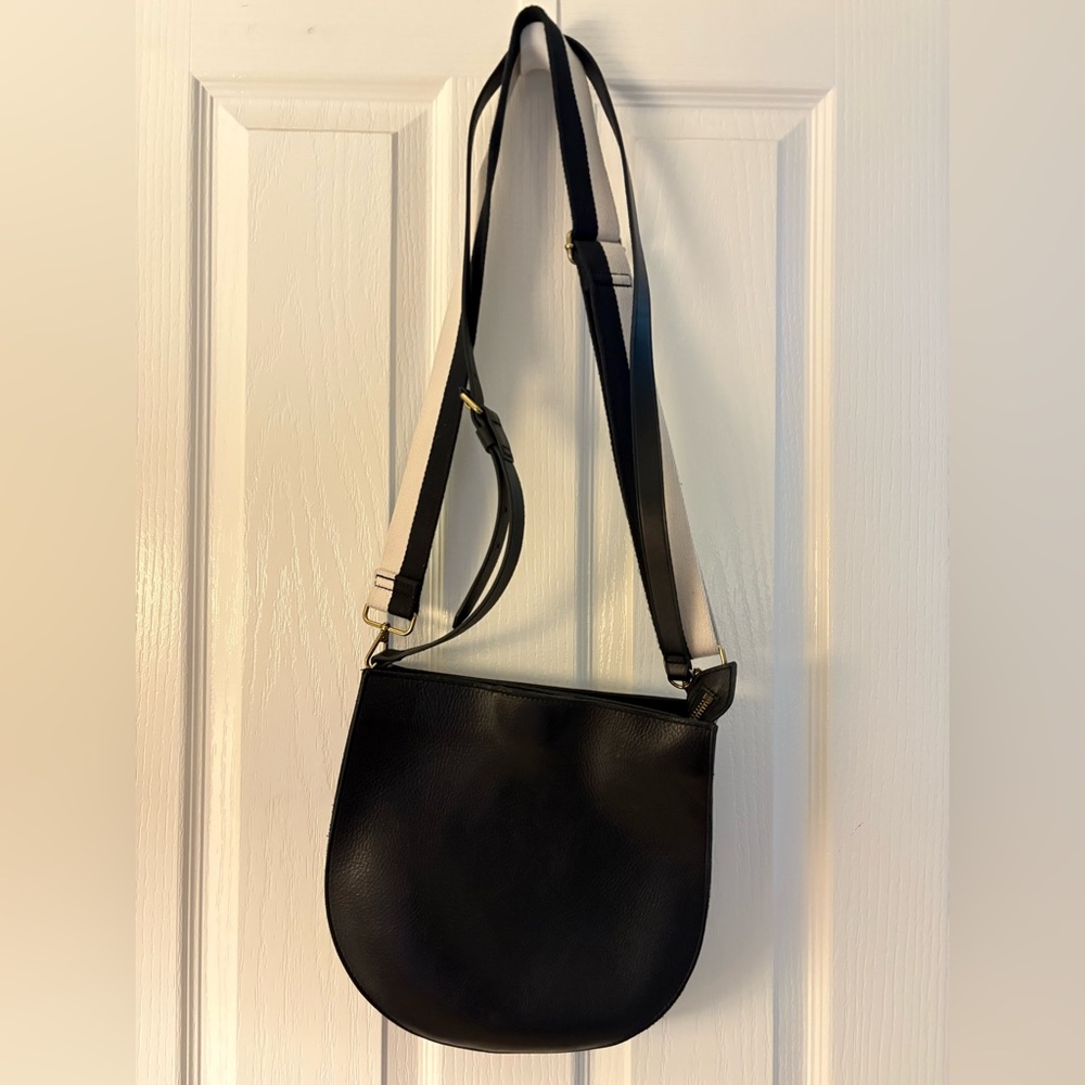 Black Leather Crossbody Bag - Madewell Saddle Bag